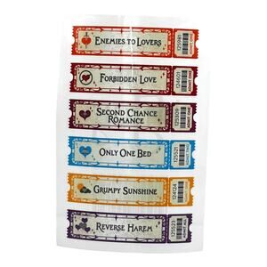 LitJoy Romance Trope Stickers - May 2026 To Bee Read Sub Box Exclusive Item